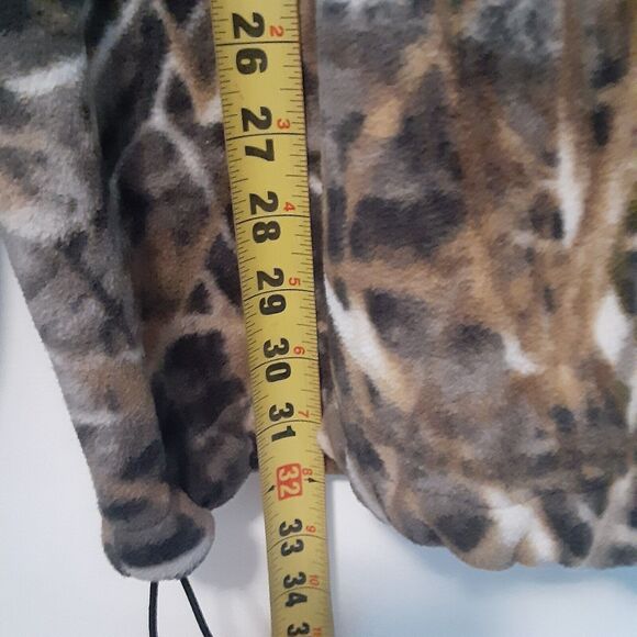 RealTree Fleece Jacket Mens L Camo Orange Hunting Full Zip Outdoors - Picture 8 of 8